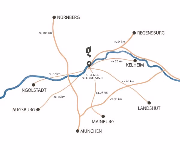 Regionale Anreisekarte